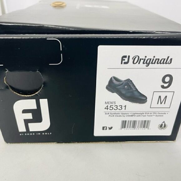 FootJoy Originals Leather Soft Spike Men\'s Golf Shoes Medium, 45331 9M Brand new main image 5